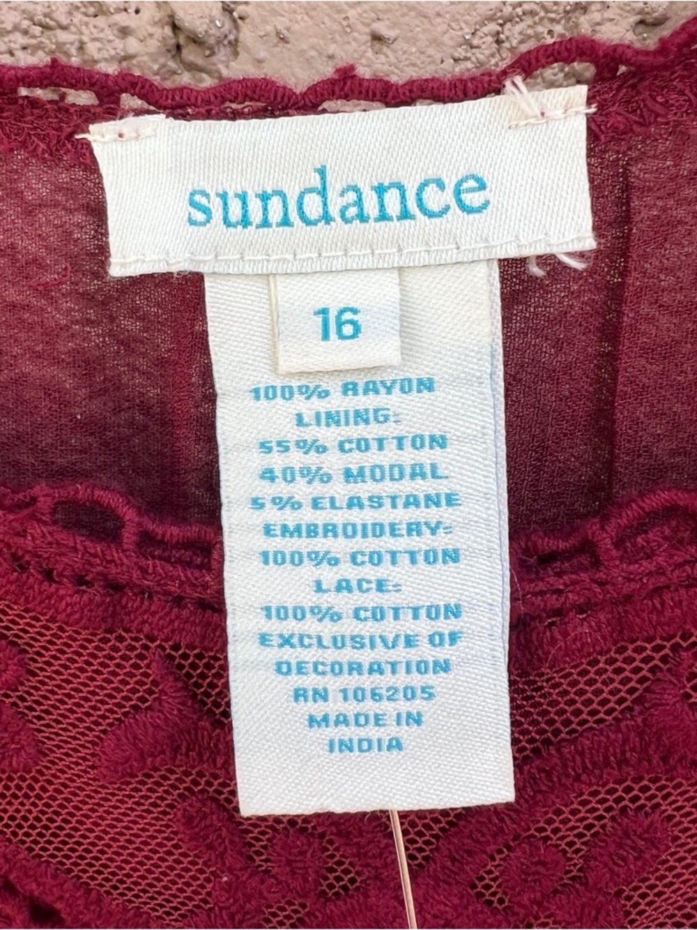 Sundance Lace Maxi Dress Womens XL Romantic Whimsical Renaissance NWT - Picture 4 of 15